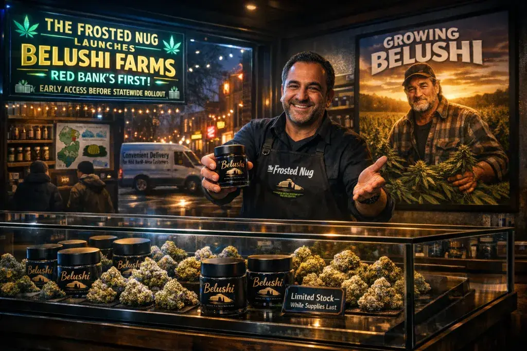 The Frosted Nug Launches Belushi Farms, Pioneering Craft Cannabis in Red Bank