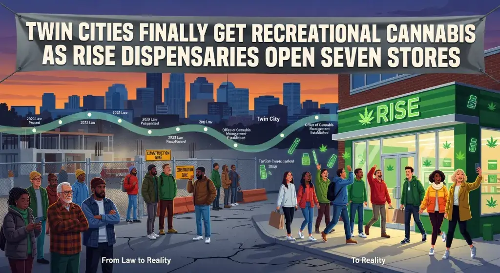 Twin Cities Finally Get Recreational Cannabis as RISE Dispensaries Open Seven Stores