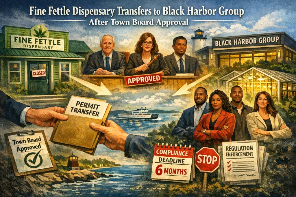 Fine Fettle Dispensary Transfers to Black Harbor Group After Town Board Approval