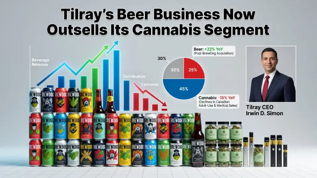 Tilray's Beer Business Now Outsells Its Cannabis Segment