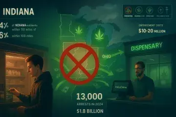 Indiana's Cannabis Prohibition Faces Hard Questions as Neighboring Markets Expand